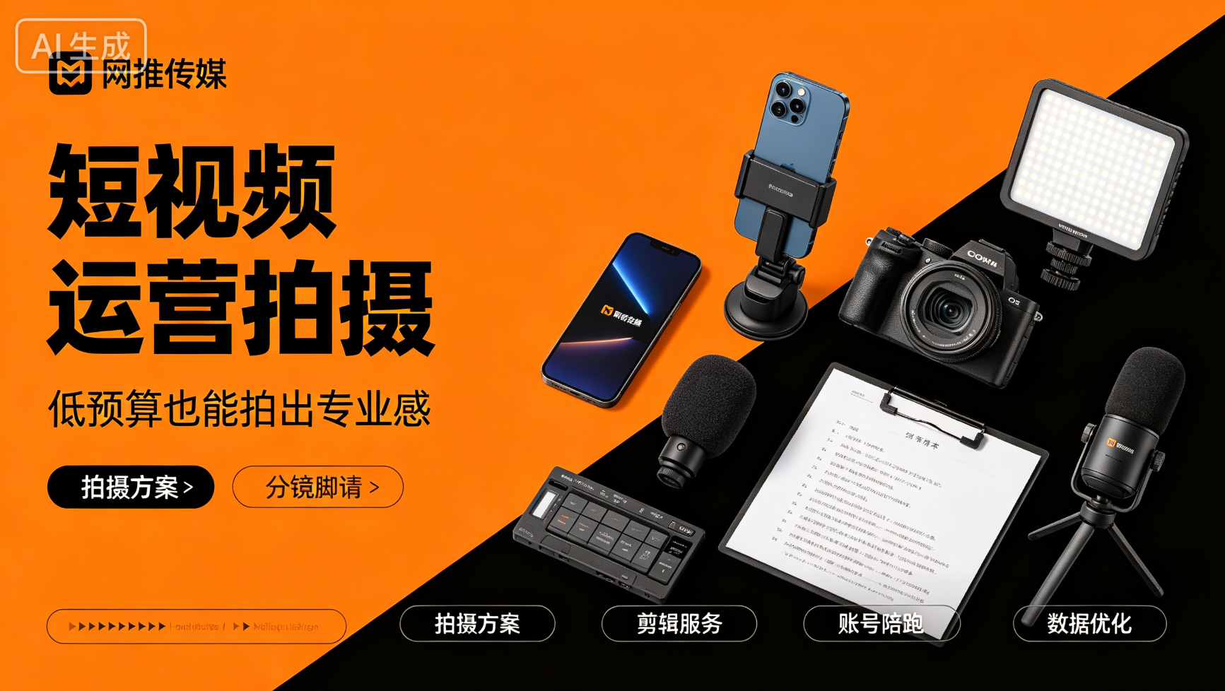 数字化运营与内容传播策略图示